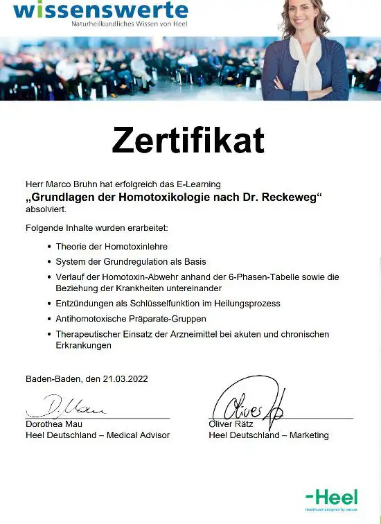 Homotoxikologie Marco Bruhn